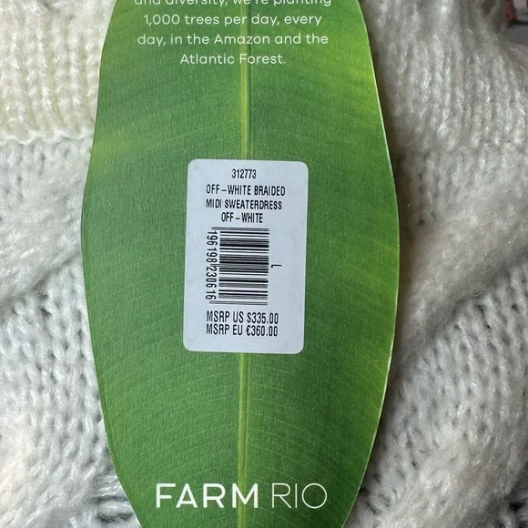 FARM Rio Cream Cable Knit Cowl Sweater - Picture 5 of 5